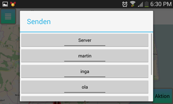 Flathus Tracker - Senden von Tracks