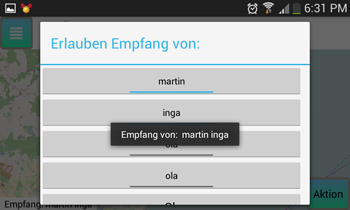 Flathus Tracker - Empfang von Tracks