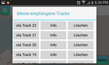 Flathus Tracker - Anzeigen von Tracks